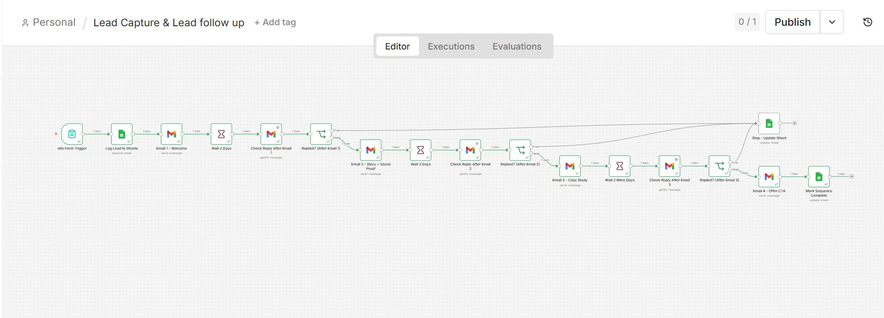 Lead Capture & Email Sequence